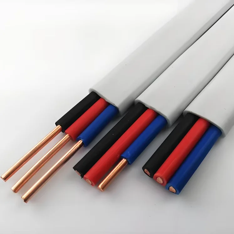 Factory direct sale H03VVH2-F/BVVB household power supply open sheath copper wire cable line 2 3 core 0.75mm 1mm 1.5mm 2.5mm
