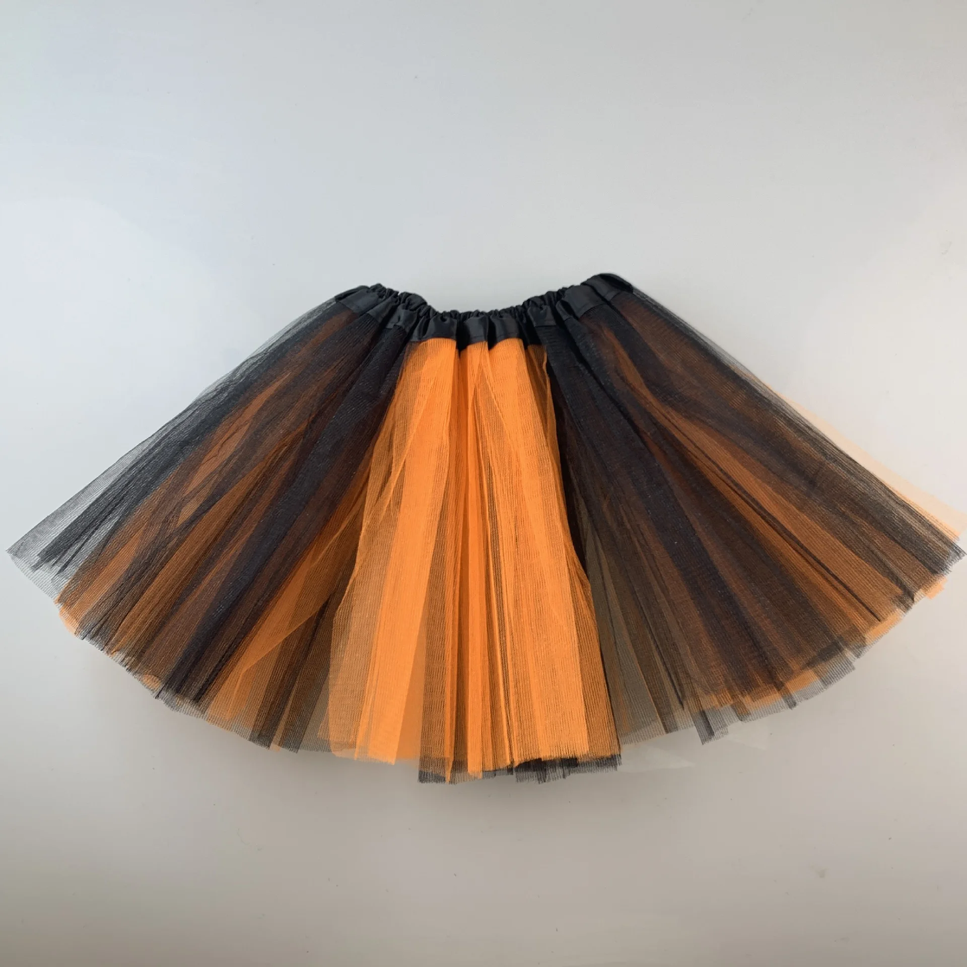 Hot-Selling Sheer Tulle Carnival Outfit 3-Layer Fluffy Women's Mesh Skirt Color-Blocked & Puffy Perfect for Party