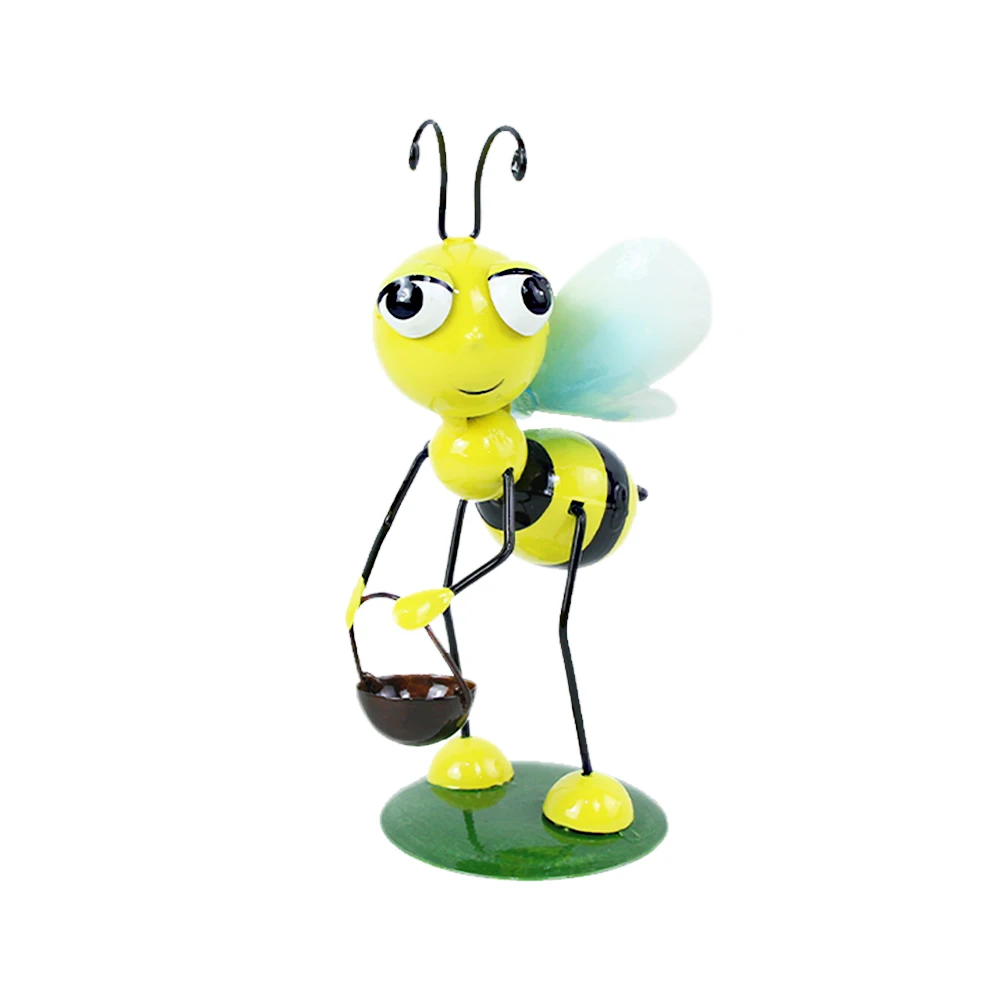 Indoor Metal Yellow Bee Figurine SG212102-6