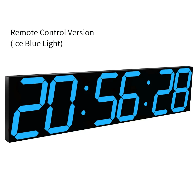 2021 Ganxin Design LED Colorful Digital Clock  Modern Style Glow in the Dark 3D Stereo Electronic Wall Clock for Living Room