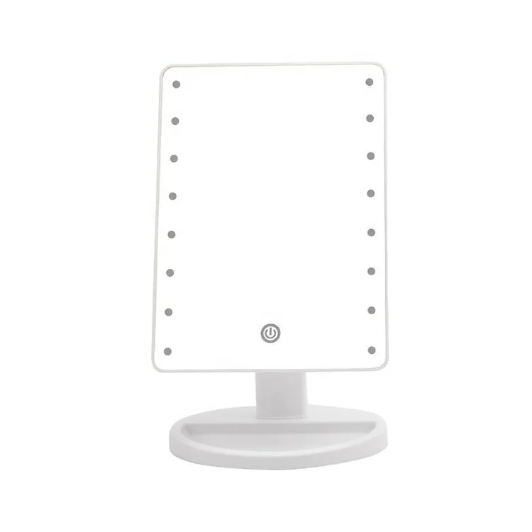 Popular Design Double Sided Salon Lighted Makeup Mirror Beauty Table Top Magnifying Vanity Decorative Mirror