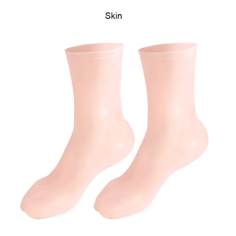 New Foot Dry Repairing Spa Crack Prevention Whitening Moisture Elasticity Soft Prosthetic Silicone Gel Stocking Sock