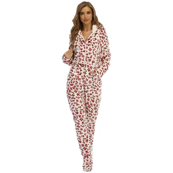New Arrivals Custom Onesie Women'S Pajama, Pajamas Onesie Print Winter Christmas Pajamas For Woman