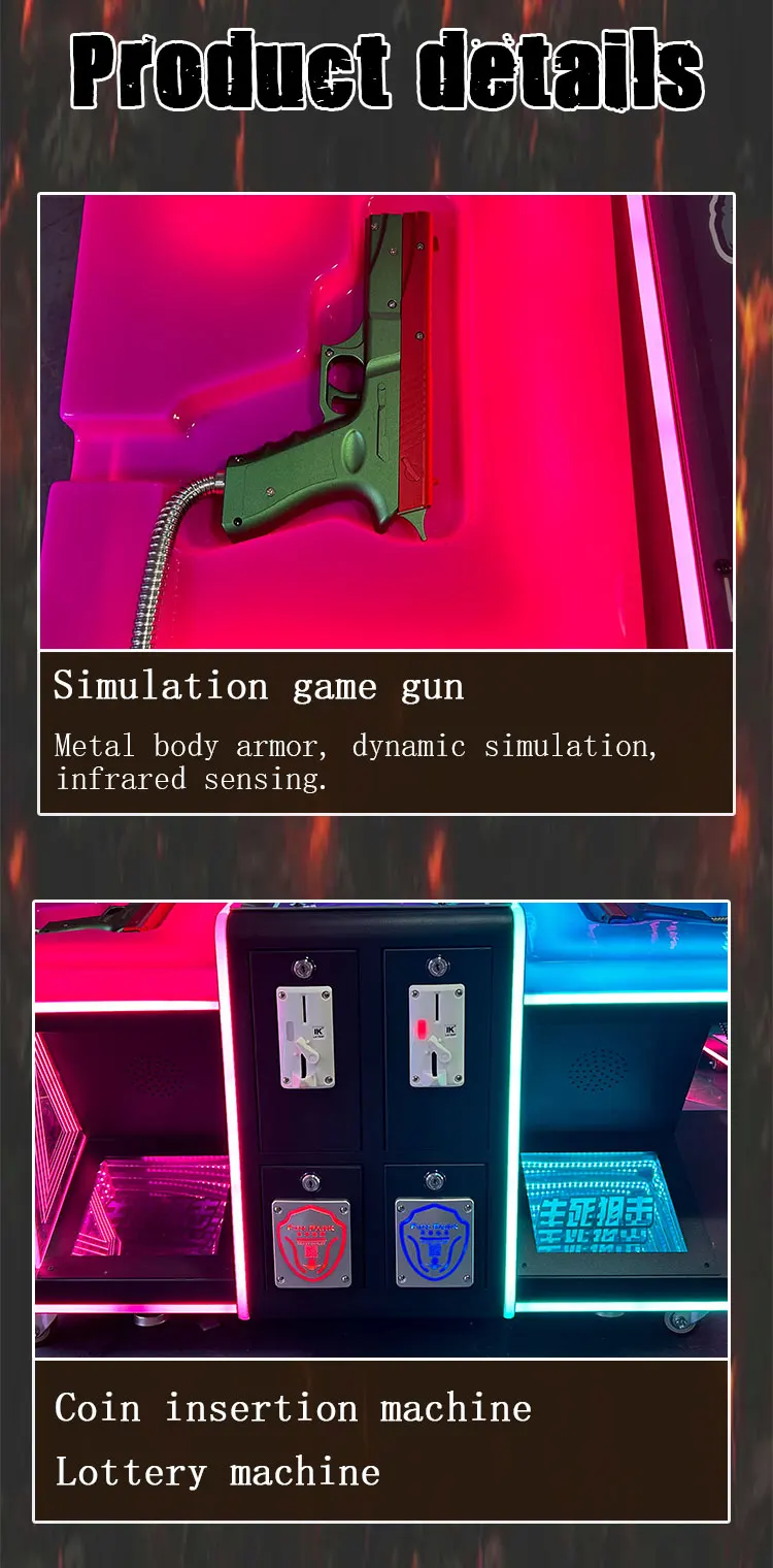 Funpark Hot Selling Entertainment Simulator Shooting Arcade Machine Coin Operated Games Machine details