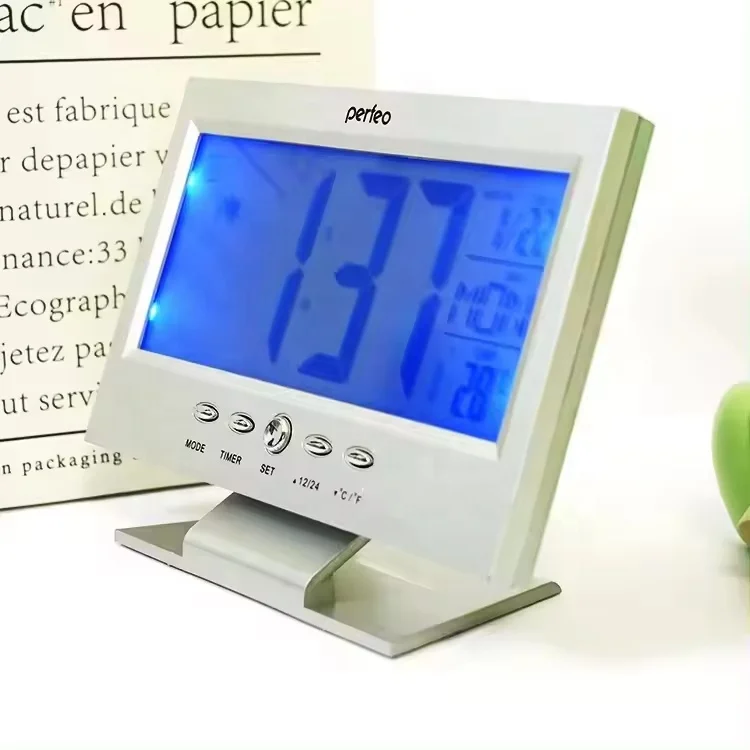 Portable New Design LCD Digital 3 in 1 Multi-functional LED Colorful Digital Weather Station Forecast Alarm Clock