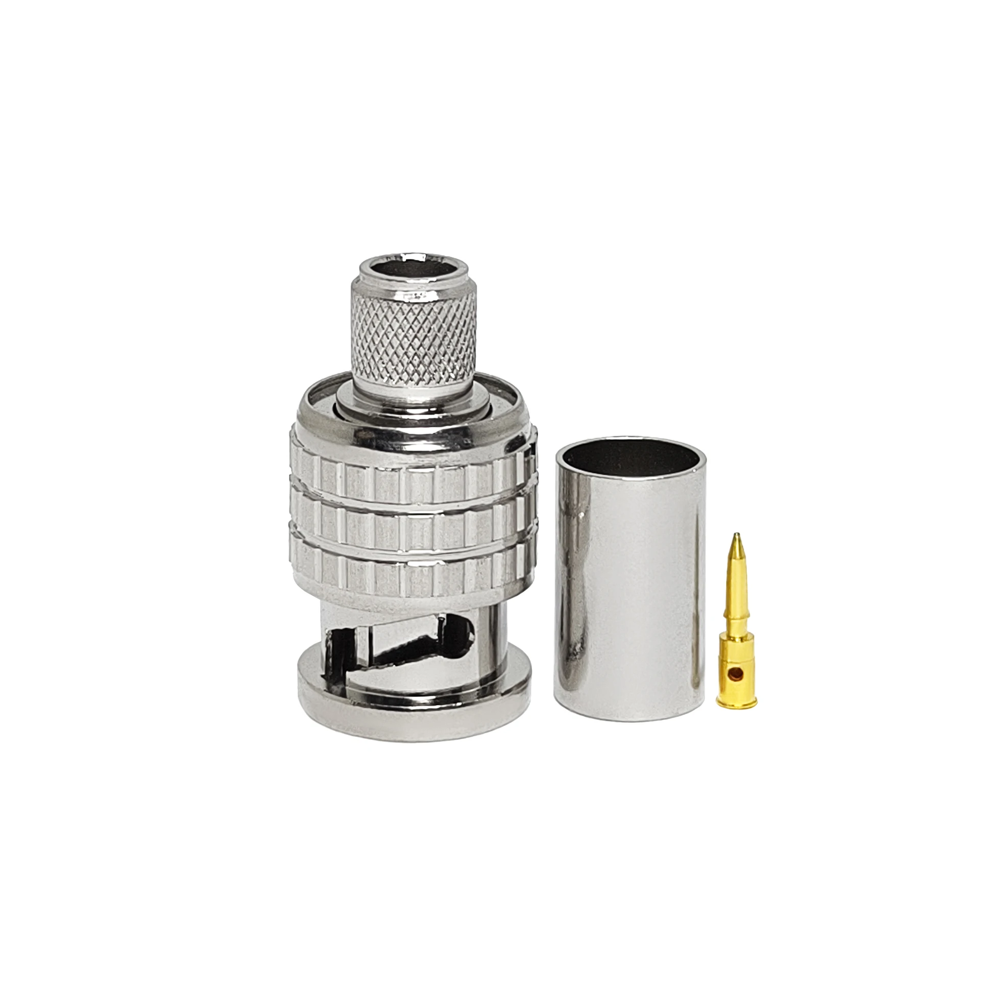 Factory High Quality RF BNC Male Plug Connector Crimp RG6 Cable
