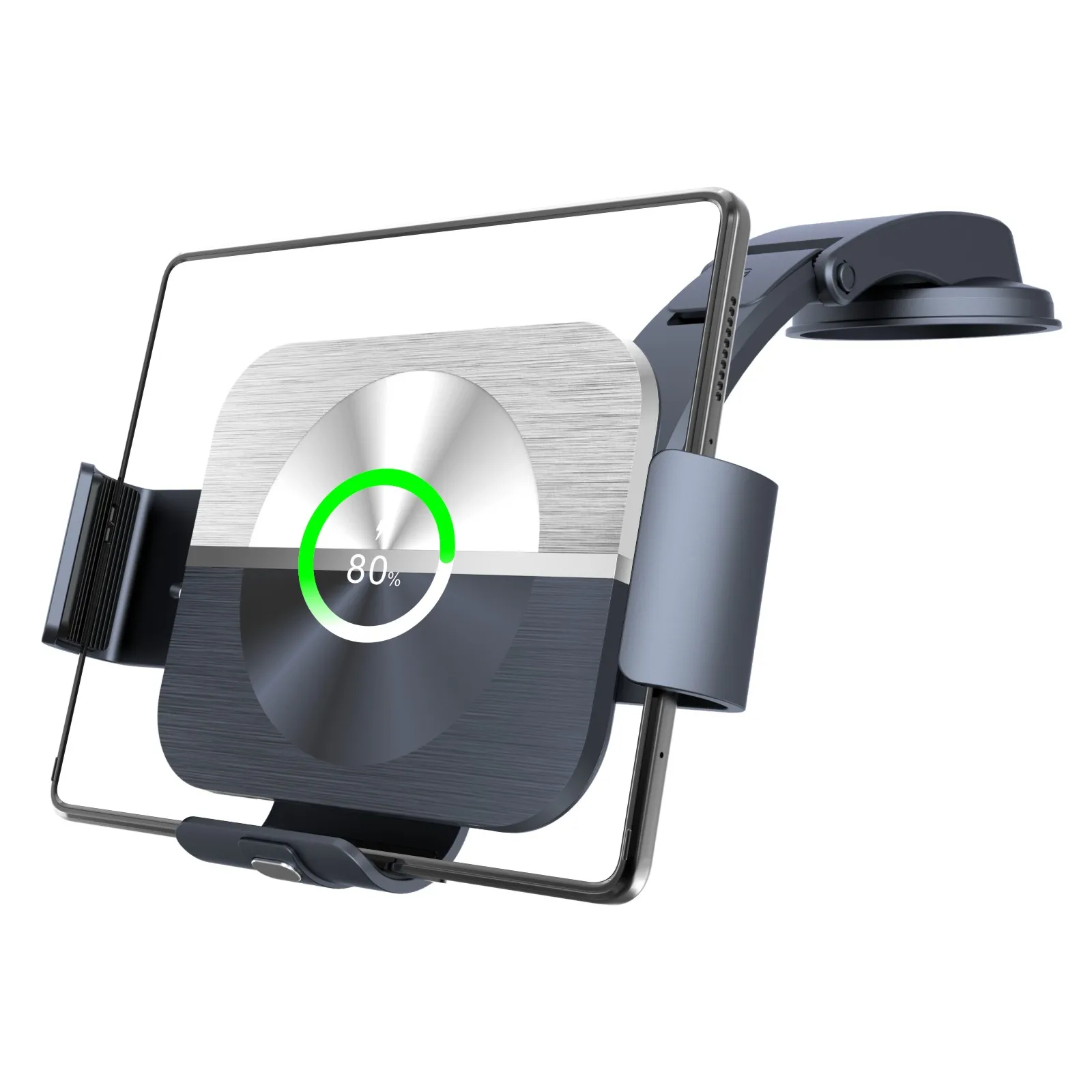 2 Coils Wireless Charging Phone Mount S11 for Samsung Galaxy Z Fold 6 5 iPhone PSE UL KC Automatic Clamping Car Wireless Charger