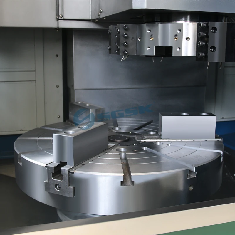 CNC Vertical Lathe Turning Machine for Metal VTC500 with FUNCK Control System Lathe Work