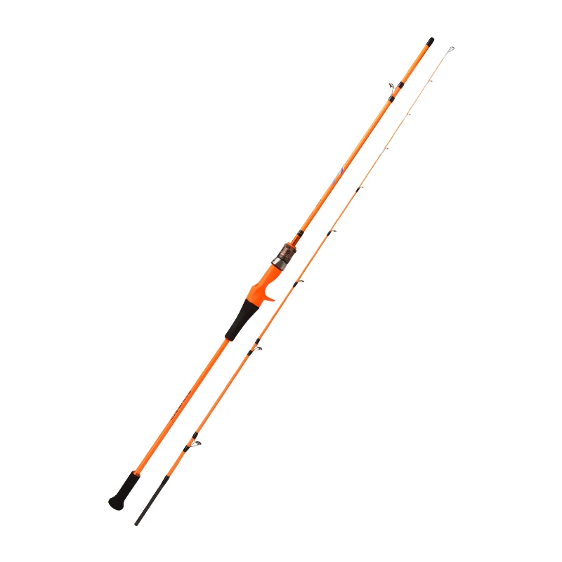 orange fishing rod