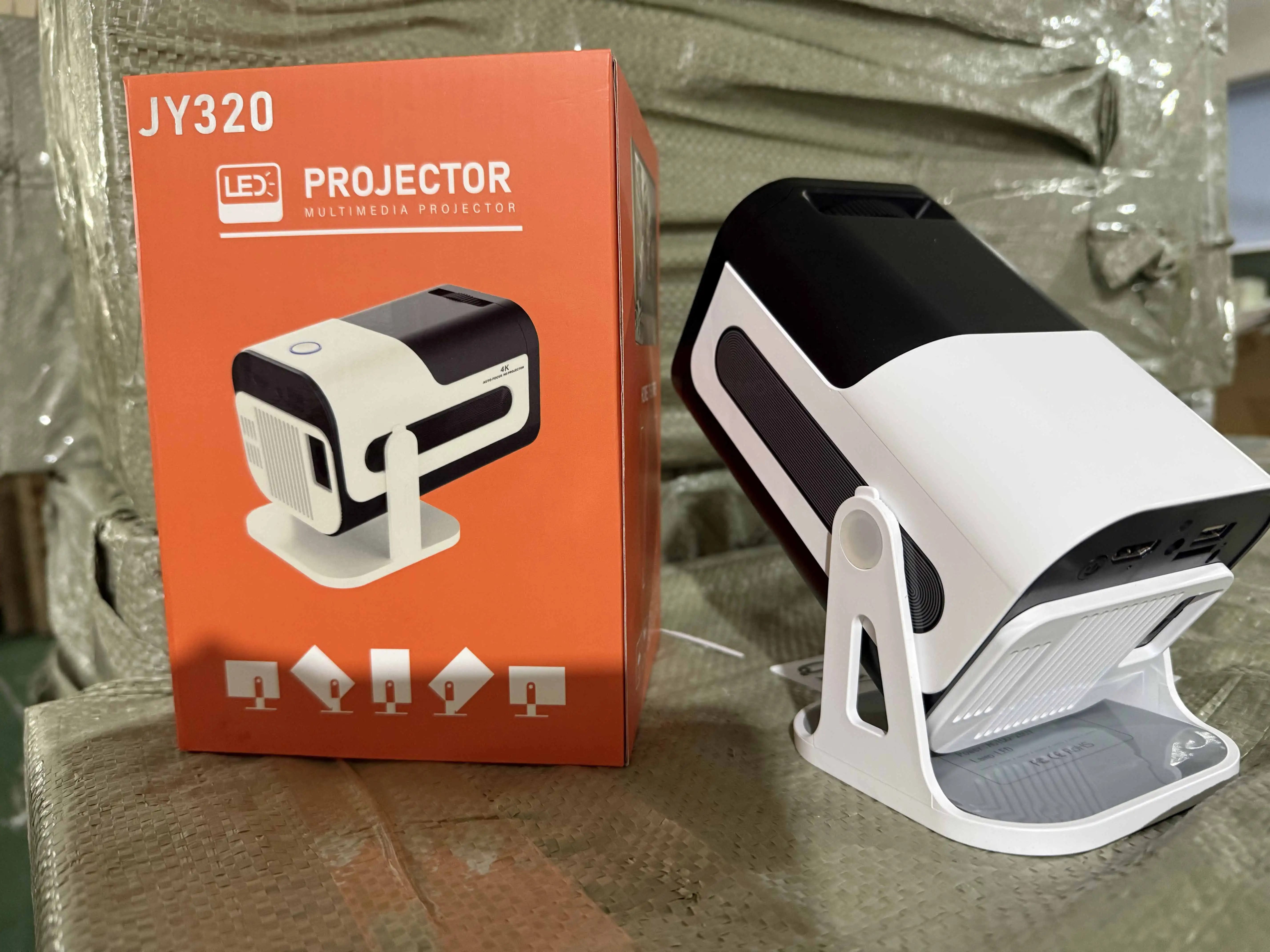 JY320 Mini Portable Smart Projector with 4K Android 13.0