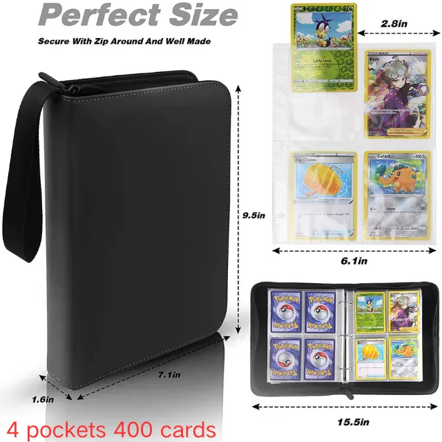 9 Pockets PU Leather Yu-Gi-Oh Top Loader Binder Premium Trading Card Game ( TCG) Pokmon Trading Toploader Card Binder| Alibaba.com