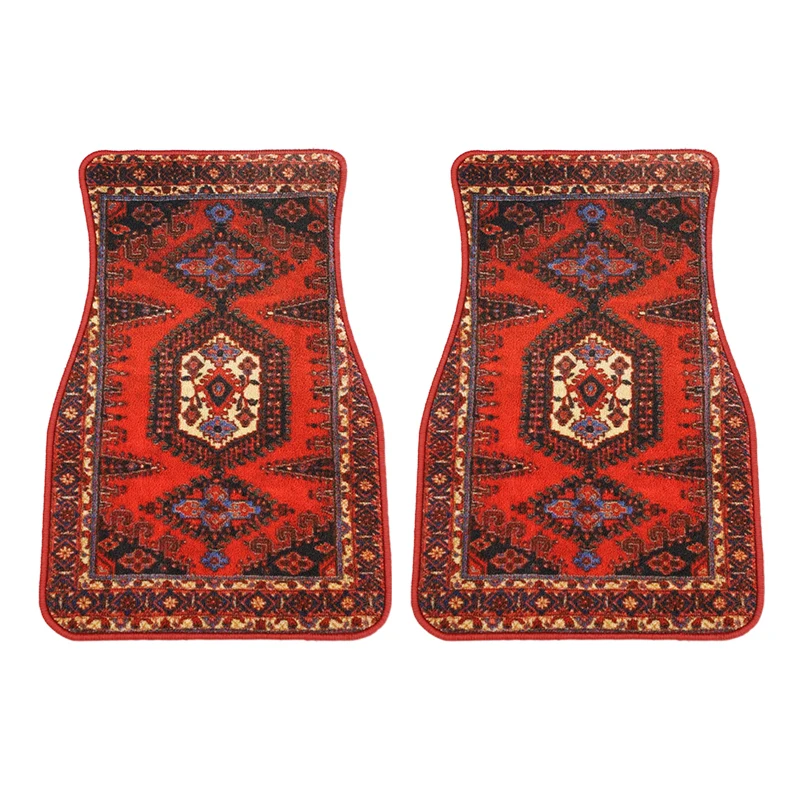 Custom Durable Anti-slip Clear Universal Polyester Printed Car Mat Set