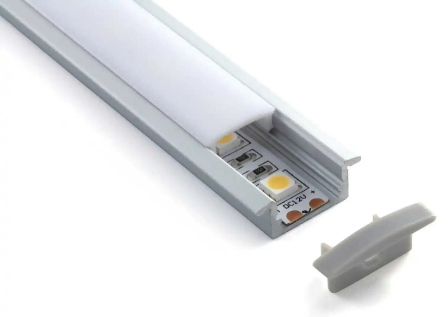 Custom  U Shape 6063 Led Channel Aluminum Led Aluminum Profile and Aluminum Led Profile