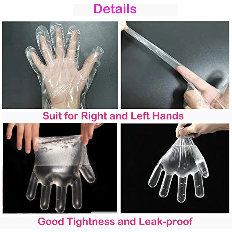 Cpe Tpe Hdpe Disposable Food Grade China Independent Plastic Gloves