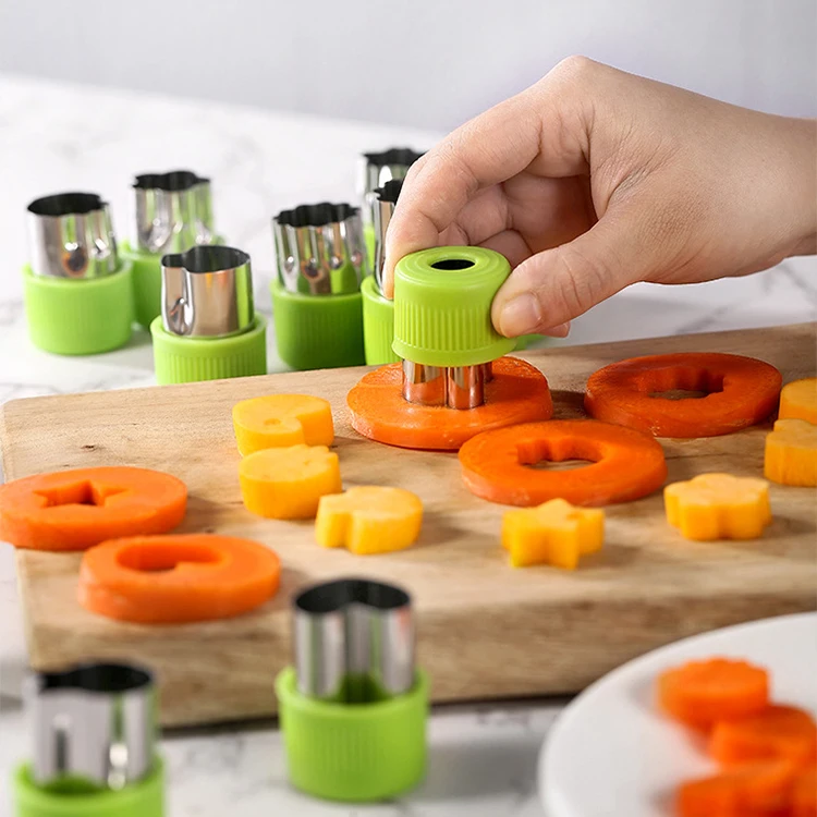 Cookie Cutters Stainless Steel Fruit Vegetable Shapes Sets Mini Pie
