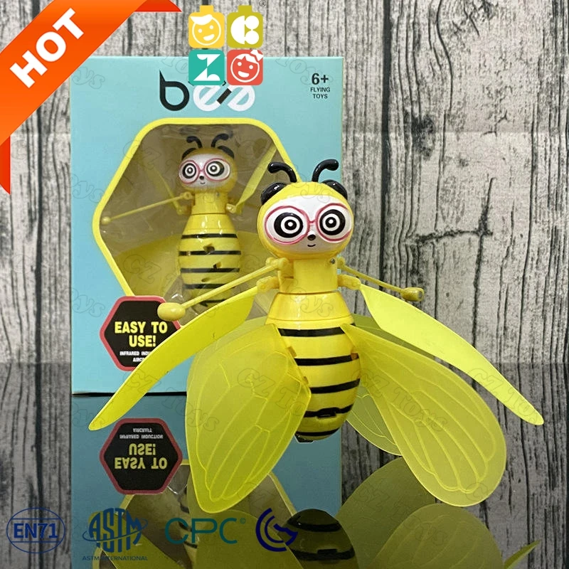 Оптовая продажа хорошее качество светящиеся игрушки детский летающий шар игрушечный светодиодный Электронный Детский Электрический самолет Индукционная светящаяся игрушка