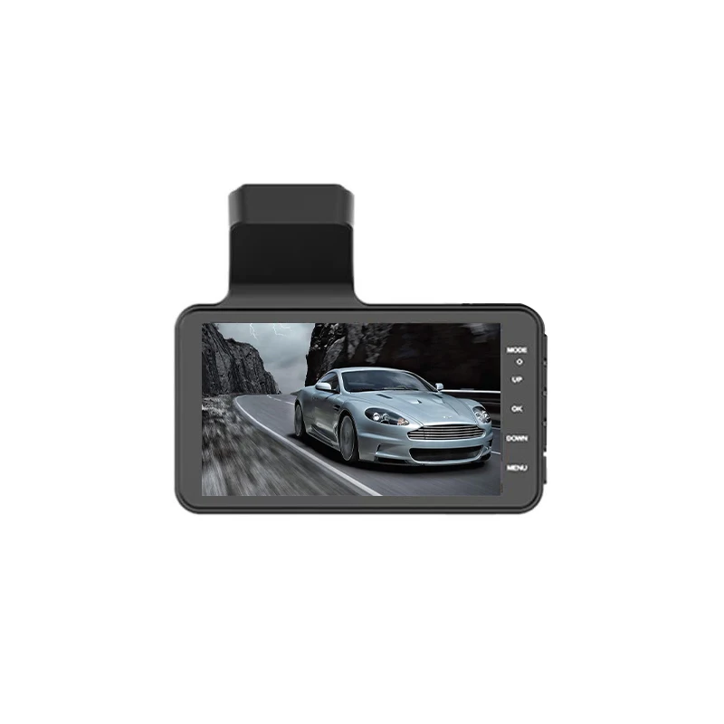 Updated 1080P Dash Cam Camera Recorder With Parking Monitor  4 Inch IPS Screen  Black Box Dual Lens Drive Recorder Car Camera