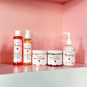 OEM Organic Moisturizing Body Shea Salt Exfoliating Strawberry Watermelon Face and Body Scrub Shea Scrub