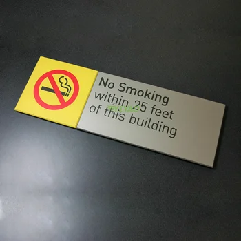 YIYAO printed warning acrylic no smoking sign board for hotel