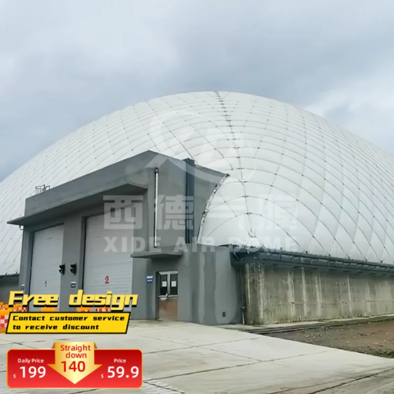Xide High Performance Pvc Inflatable Dome Tent For Coal Yard Long ...