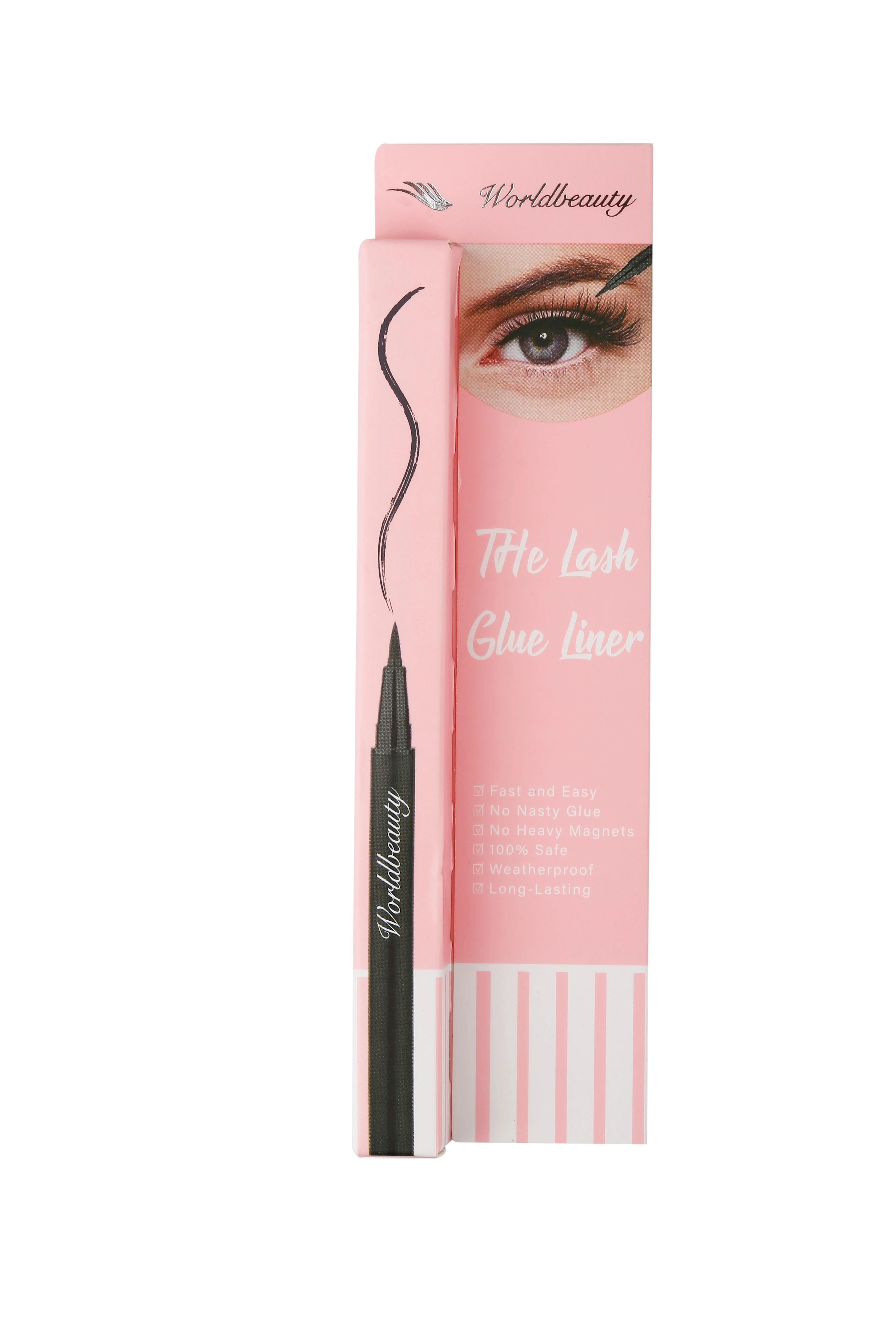 2022 Worldbeauty оптовая продажа самоклеящаяся многоцветная водостойкая двухв-1 OEM ODM долговечная Волшебная подводка для глаз под
