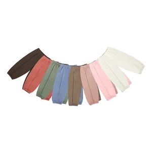 Best Selling Kids Clothing Autumn and Winter Children Long Pants Baby Athletic Leggings Solid Color Kids Boys Trousers