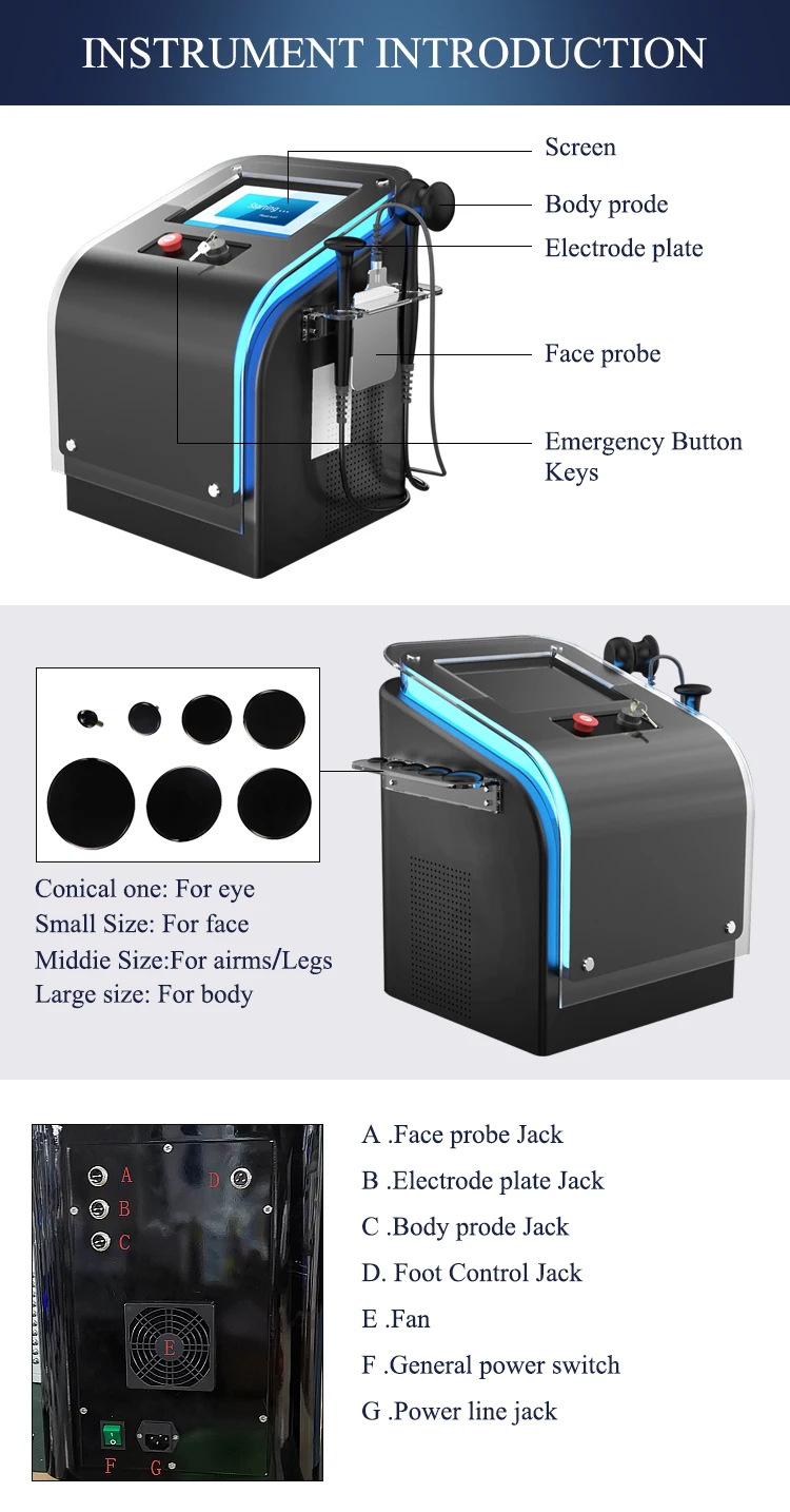 At Home Radiofrequency Skin Tightening Radio Frequency Machine Skin Tightening 0.3mhz 0.5mhz