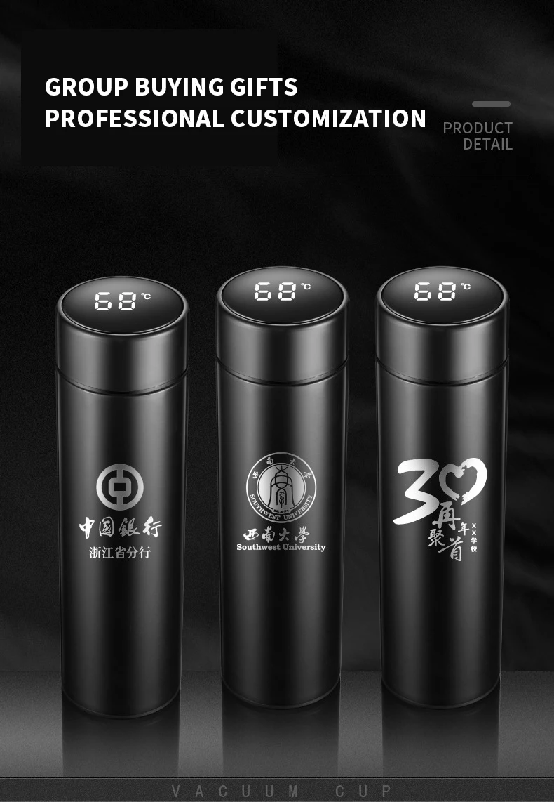 500ml Termos Digitales Termo Thermos Bottle Cup Flask Led Temperature