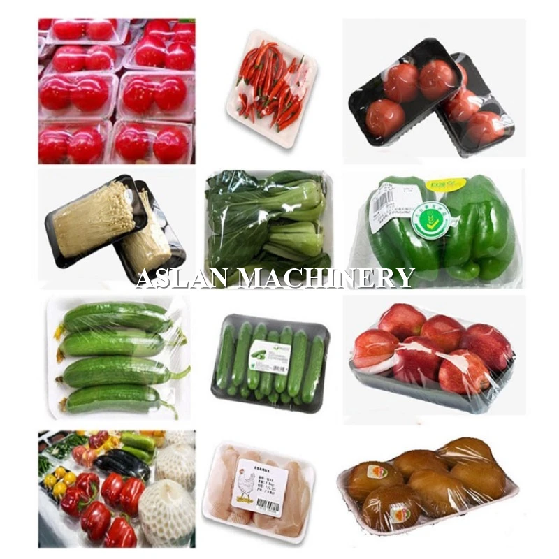 市販の高品質キャベツフィルム包装機/キュウリストレッチフィルム包装