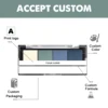 Paleta de Sombras de Ojos Mini Brillante de 4 Colores de Alta Pigmentación