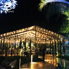High Quality Black Aluminum Alloy Glass Tent for Wedding Party