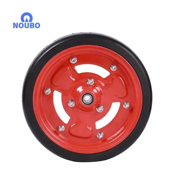 2024 hot-selling  hollow-out 3.5 x12.5 inch wide natural  rubber agriculture  seeder press wheel for US market