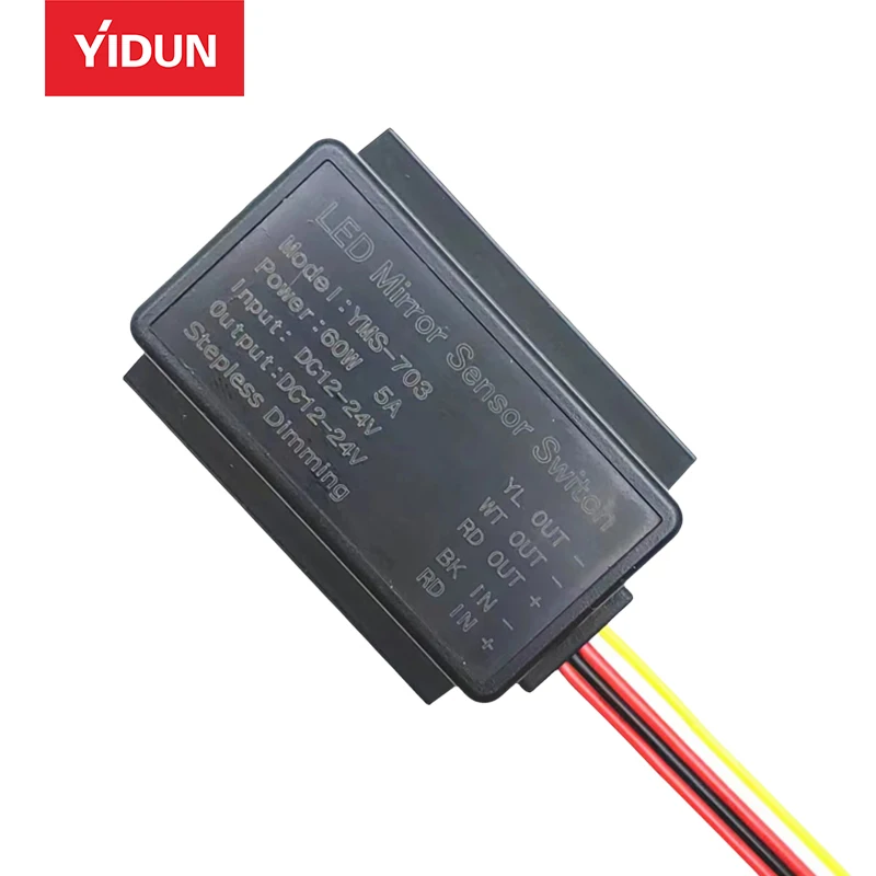 High Quality 5A 60W Mirror Swipe Sensor Switch DC12V/24V LED Bathroom Mirror Touch & Radar Dimmer