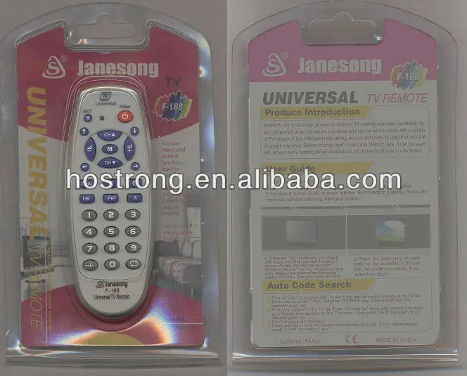 Factory Supply New LED LCD TV Universal Remote Control South America F-188 Wholesale