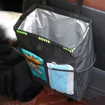 Hanging car trash can waterproof, leakproof, foldable Oxford car garbage bag Outdoor travel multi-purpose storage bag