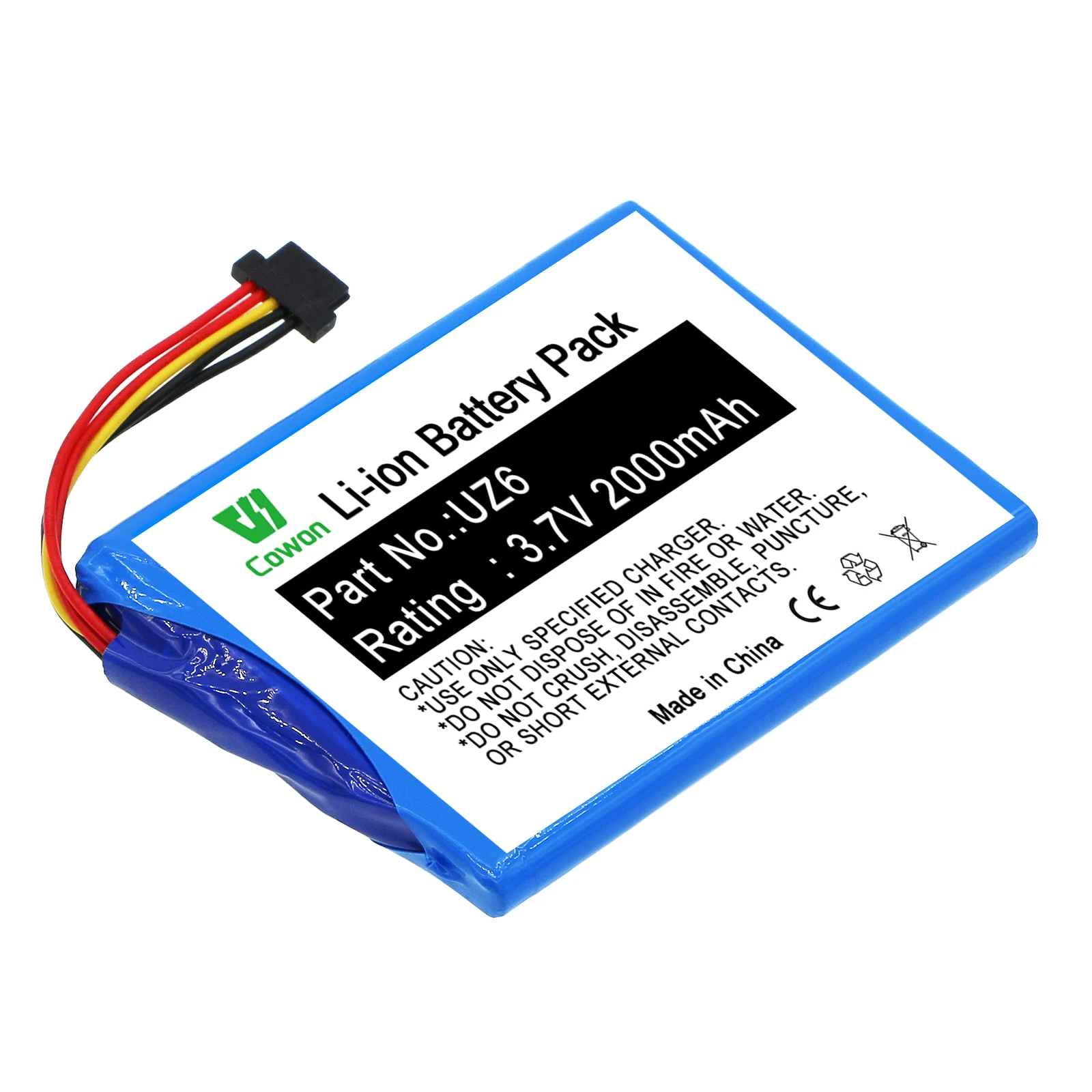 3.7V 2000mAh Lithium Ion UZ6 1CP515161HR OEM Pro 8270 Battery for Dog GPS Training Collars