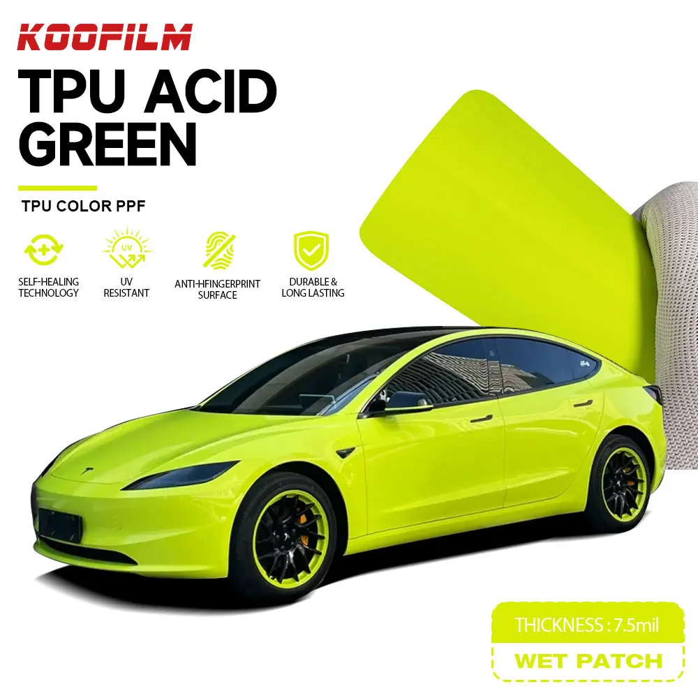 Koofilm PPF TPU Color Surface Anti-Finger Print Paint Protection Car Color Change Wrap Film
