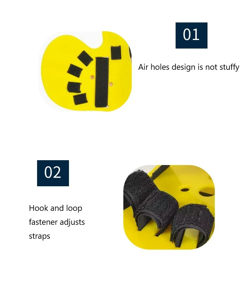 Hand Wrist Orthosis Finger Splint With Strap Blue Finger Splint Board