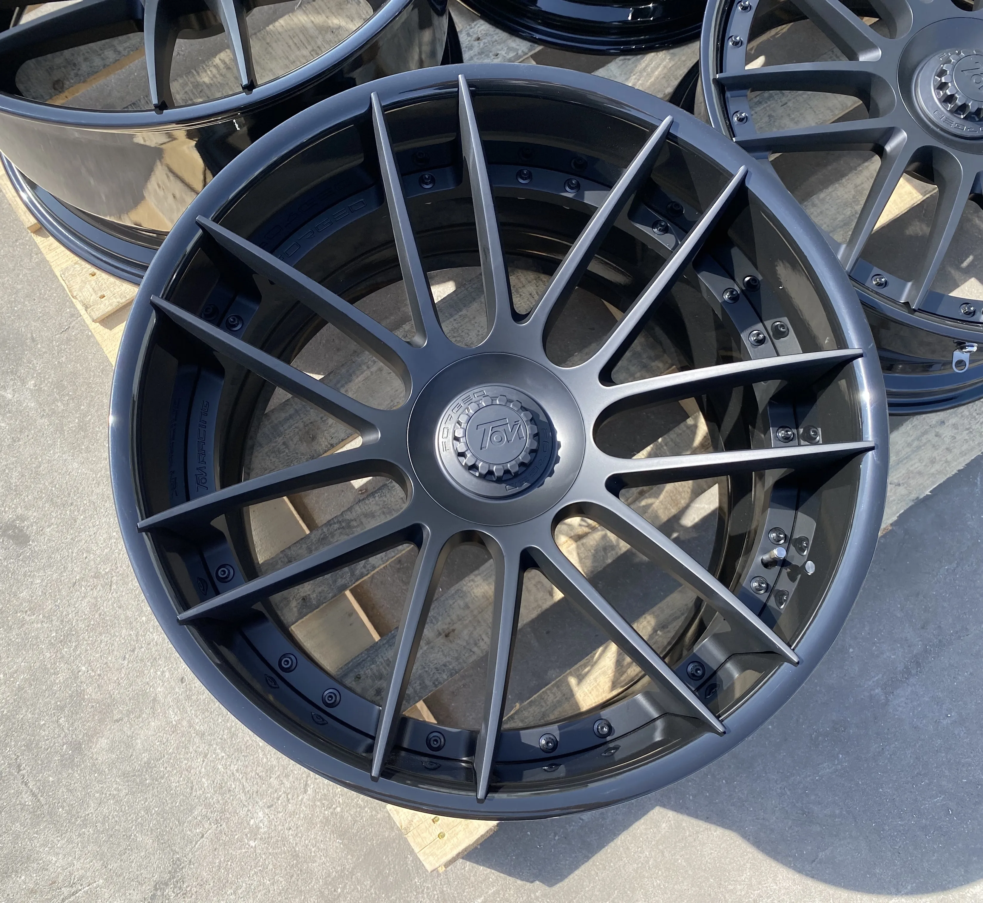 GVICHN matte black multi spoke aluminum alloy forged wheel 17 18 19 20 21 22 inch high quality rims 5x112 5x114.3 5x120