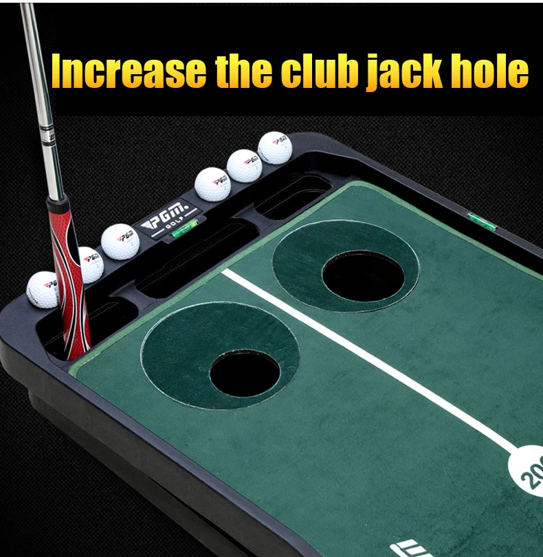 Pgm Slope Adjustable Black Plastic Frame Carpet Golf Putting Mats