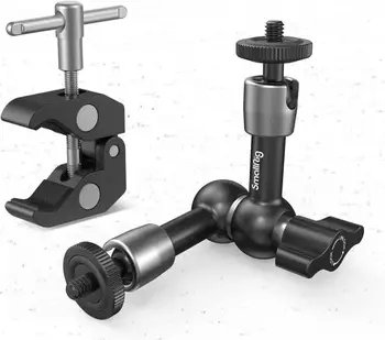 Smallrig Clamp 1/4" and 3/8" Thread and 9.8 Inches Adjustable Friction Power Articulating Magic Arm With 1/4" Thread Screw detail image