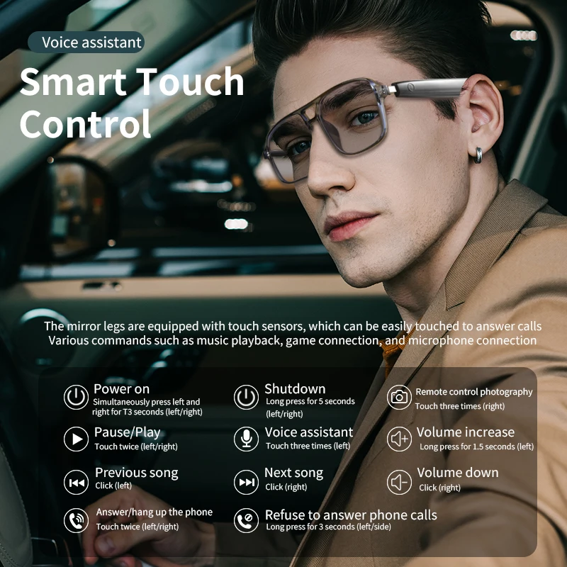 HG002 MAX 2025 4K Camera Smart Sunglasses