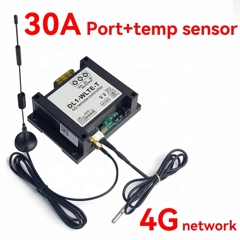 Smart Thermometer Thermostat 1CH Relay Switch SMS Remote Control Automation APP GSM Temperature Sensor 4G Relay Controller