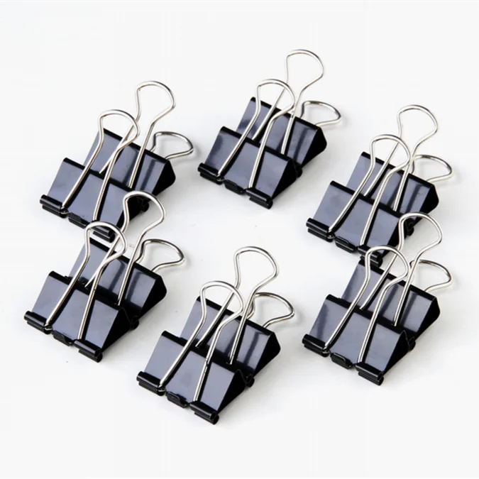 Высококачественные цветные металлические зажимы для связывания для дома, школы, офиса