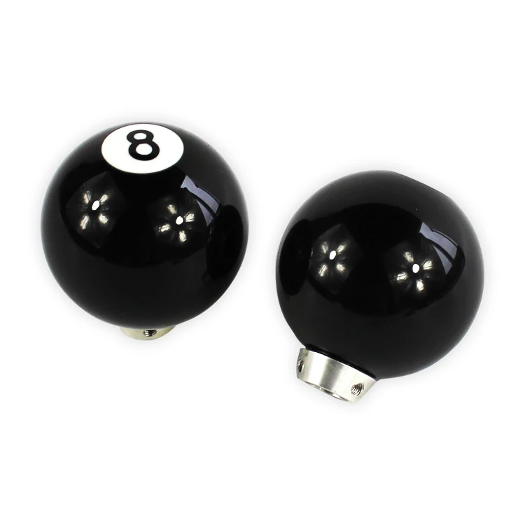 Yanstar Pomo De Cambio Negro De 8 Bolas De Billar, Acrílico