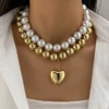 White & Gold Heart B