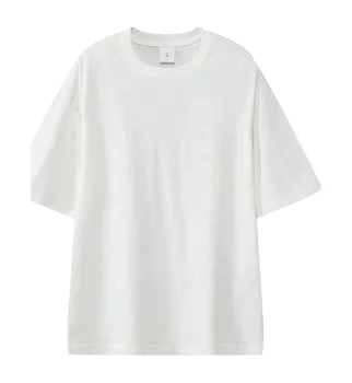 280gsm Drop Shoulder Oversized 100% polyester white sport gym run quick dri dry-fit men t shirt