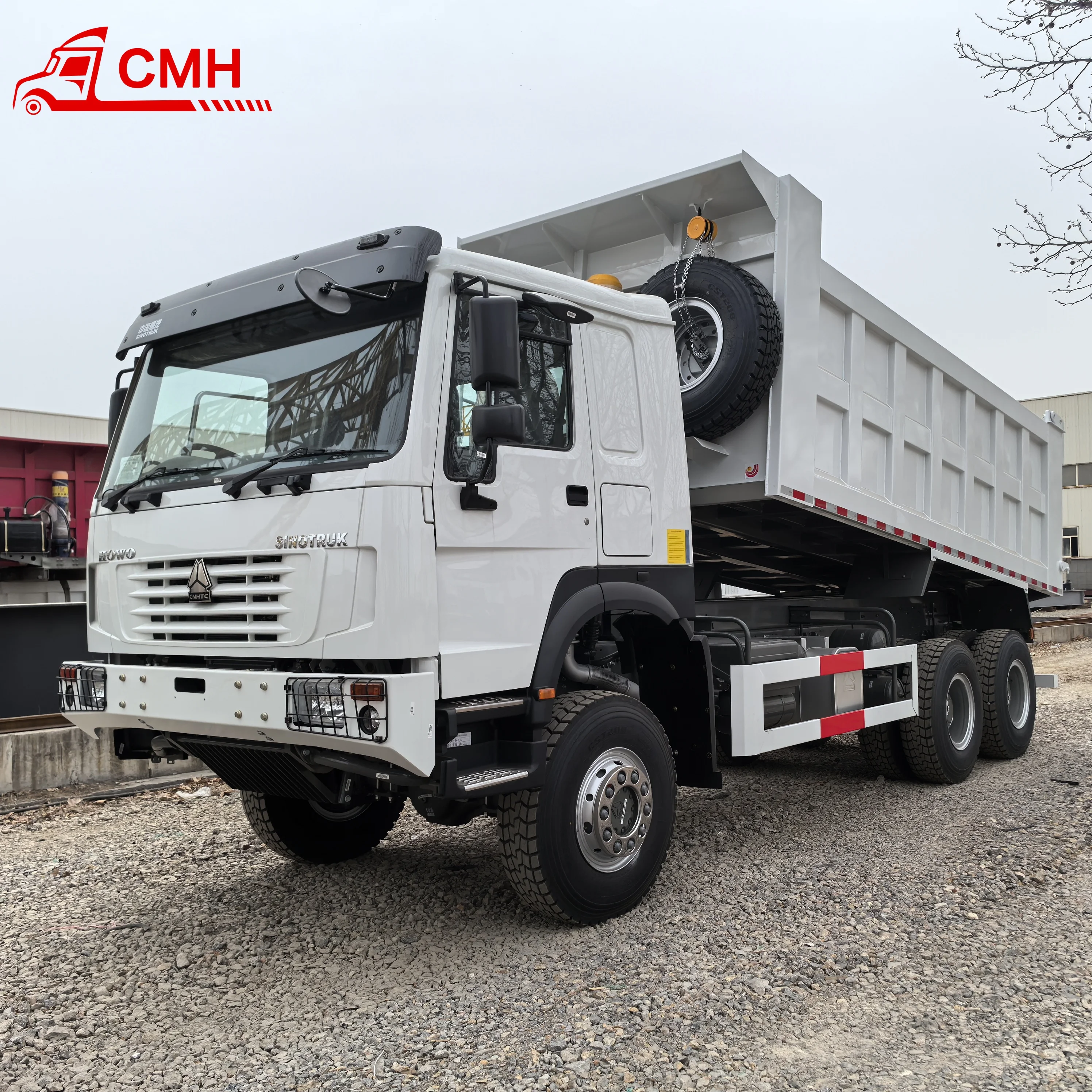product high capacity howo 66 rear camera equipped bauxite transport dump truck in stock for cameroon market-3