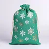 Green snowflakes