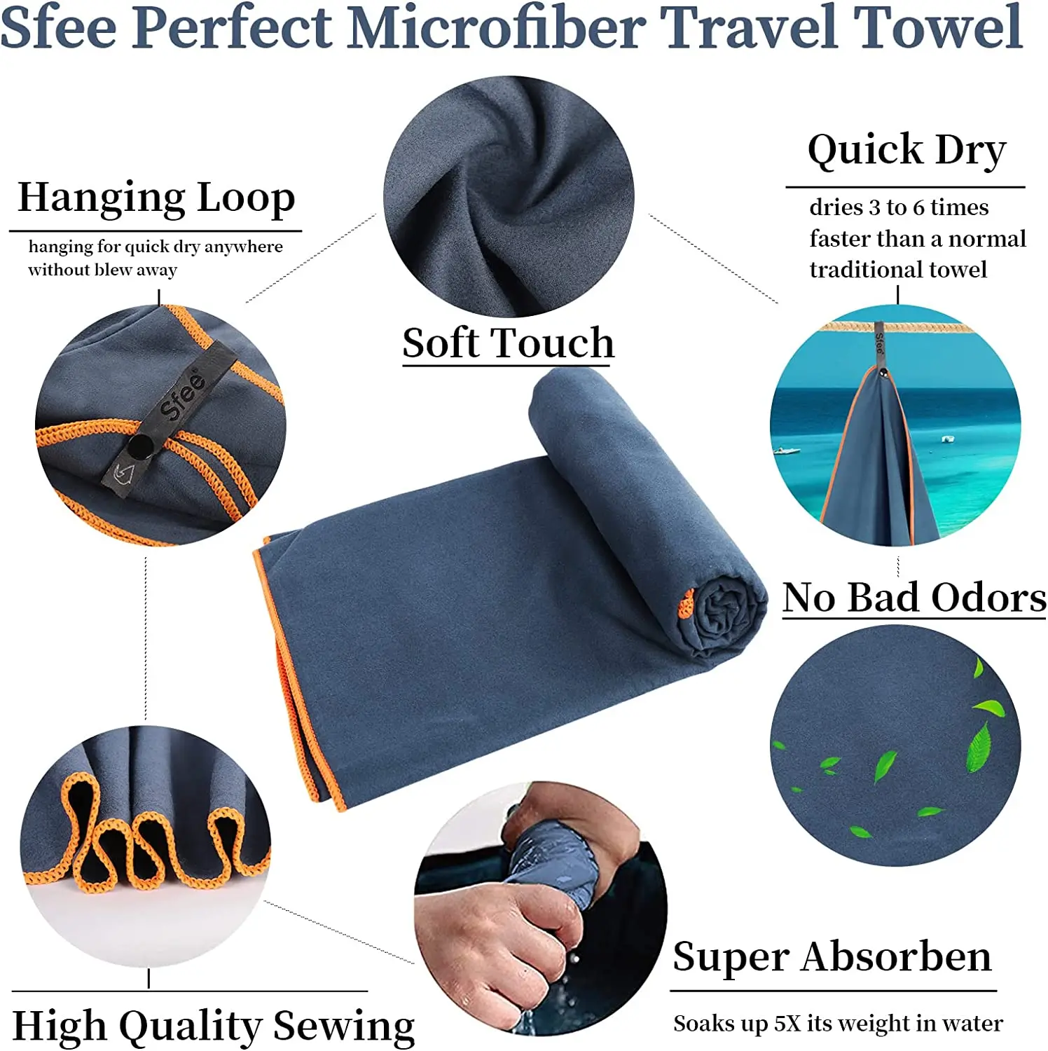 Microfibre Sports Towel Light weight  Quick Dry Breathable Custom Microfiber Gym Sport Cooling Towel supplier